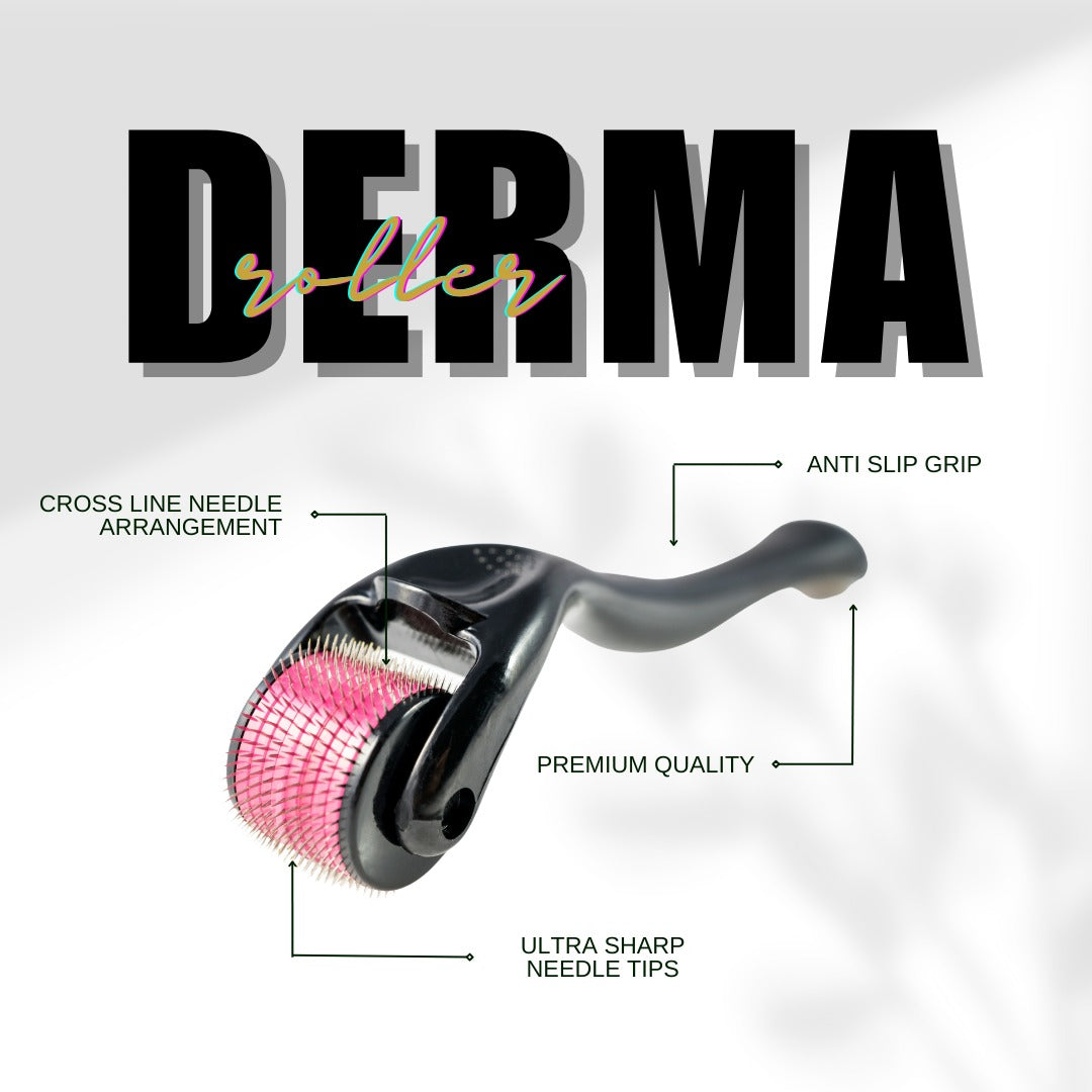 Premium Derma Roller – Microneedling Tool for Hair Growth, Skin Repair & Beard Growth