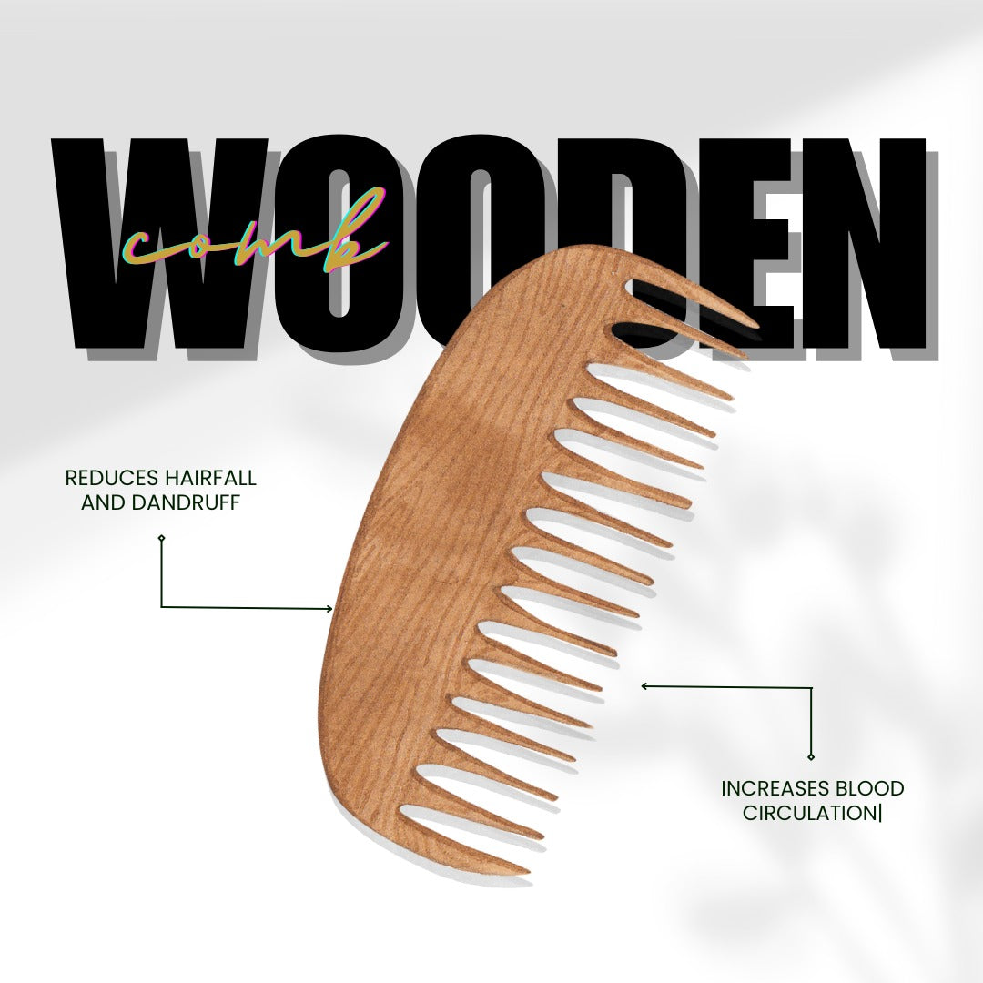 Neem Wood Anti-Hairfall Comb